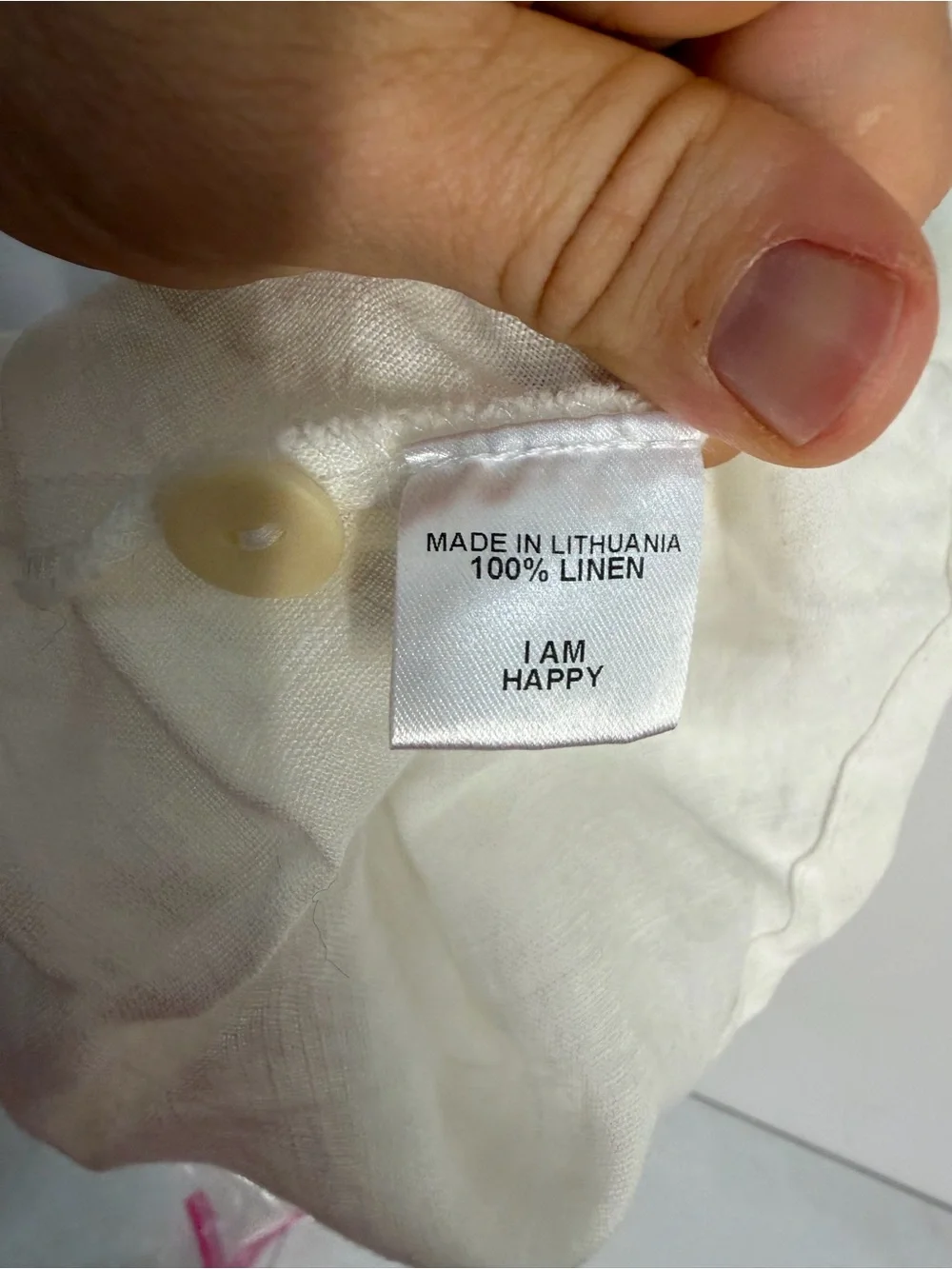 Flax‎ Sleeveless Linen Button-Up Tunic - White